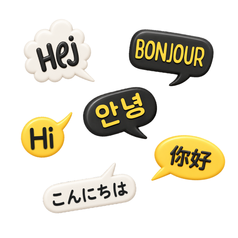 Hello in different languages